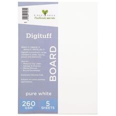 Direct Paper Digituff 260gsm Pure White A4 5 Pack