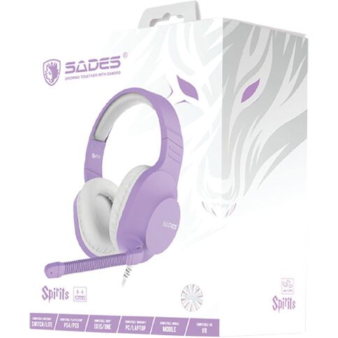 SADES Spirits Gaming Headset Purple Mid