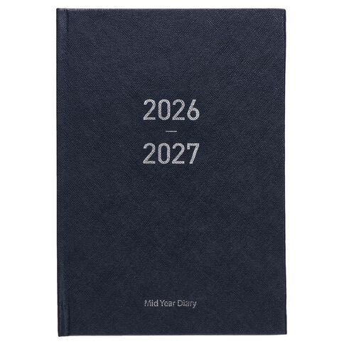WS Mid Year Diary Navy Week To View A5 26-27