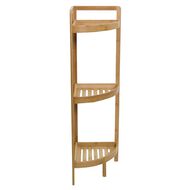 Living & Co Bamboo 3 Tier Corner Shelf