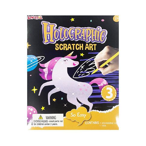 Sew Star Holographic Scratch Art Unicorn