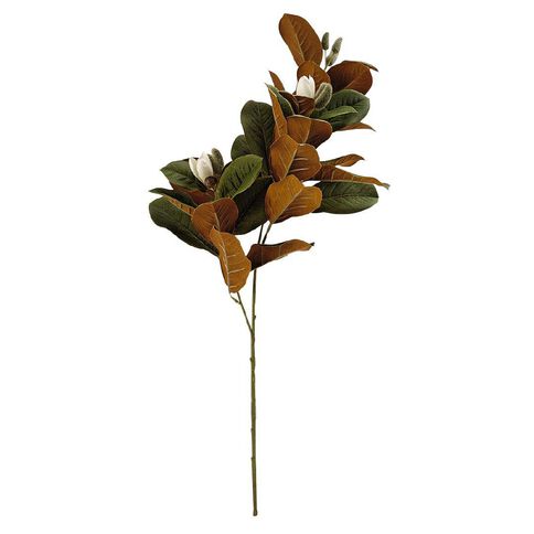 Living & Co Artificial Magnolia Leaf Stem 67cm
