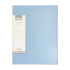 Ledah Pastels Display Book 20 Pocket Blue A4