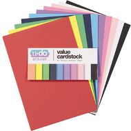 Uniti Value Cardstock Smooth 220gsm Bright's 60 Sheets Assorted A4