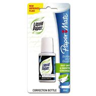 Paper Mate Liquid Paper Bottle & Brush 20ml 1 Pack White