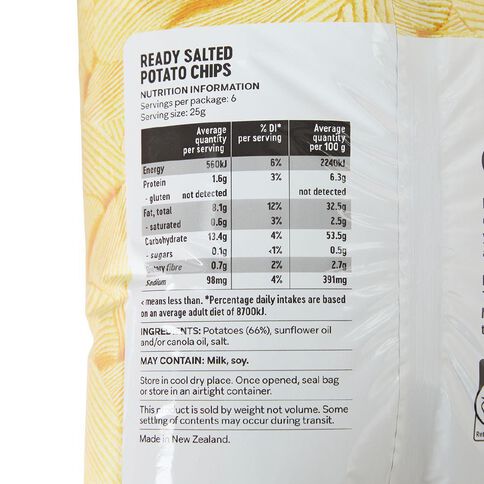 Market Kitchen Chips Ready Salted 150g