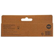 WS Whiteboard Marker Chisel Black 2 Pack