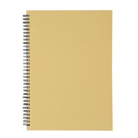 WS Notebook Wiro Kraft 200 Page Brown Mid A4