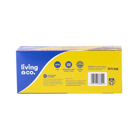 Living & Co Resealable Sandwich Bags 18 x 17cm 100 Pack