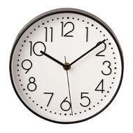 Living & Co Clock 20.5cm x 20.5cm White/Black