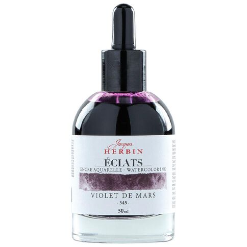 Jacques Herbin Eclats Watercolour Ink 345 March Violet 50ml