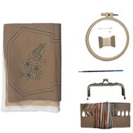 Uniti Craft Adults Embroidery Kit 6 inch Purse