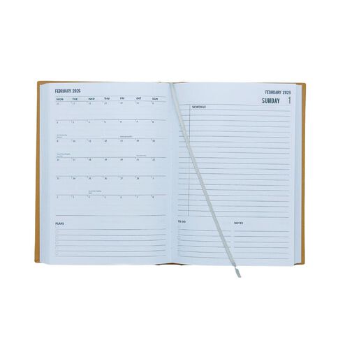 WS Mid Year Diary Day To Page 2025-26 Yellow