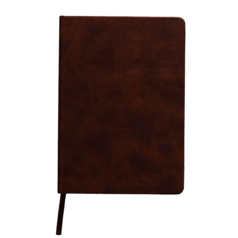 Uniti Stationery A5 Polyurethane Hard Cover Brown Notebook