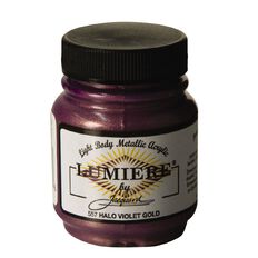 Jacquard Lumiere Acrylic Paint Halo Violet Gold 66.54ml