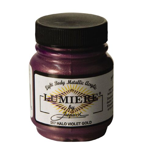 Jacquard Lumiere Acrylic Paint Halo Violet Gold 66.54ml