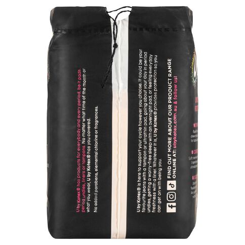 U By Kotex Ultra-thin Super Wings Pads 12 Pack