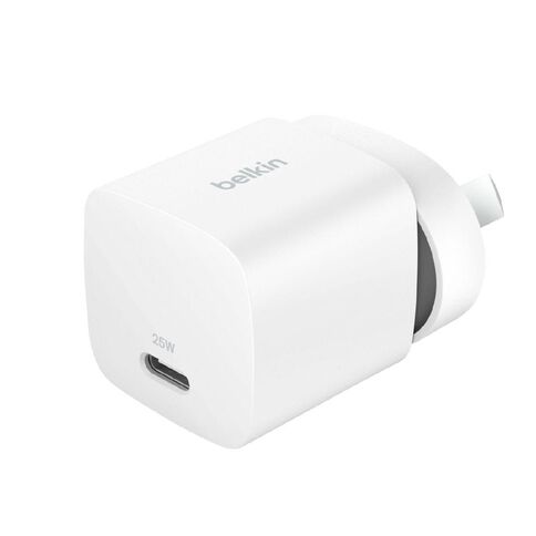 Belkin Boostcharge Single USB-C Wall Charger 25W White