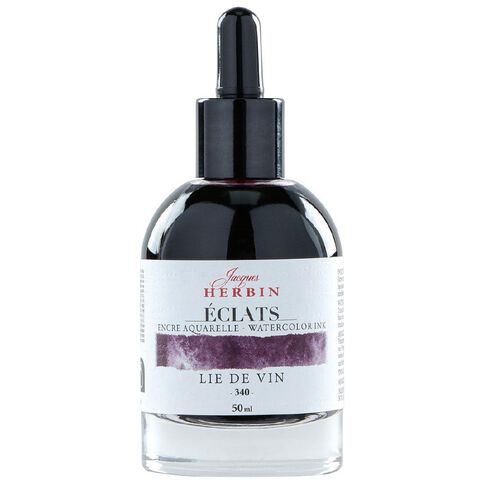 Jacques Herbin Eclats Watercolour Ink 340 50ml Burgundy Burgundy