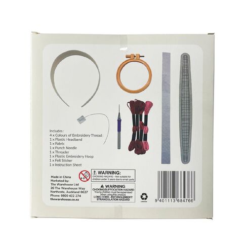 Uniti Craft Adults Needle Punch Headband Checkered