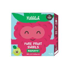 Nibblish Raspberry Pure Fruit Swirls 5 Pack