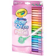 Crayola Super Tip Markers Pastels Assorted 20 Pack