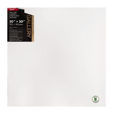 Jasart Gallery 1.5 inch Thick Edge Canvas 30in x 30in White