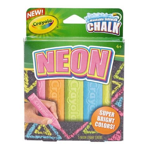 Crayola Sidewalk Chalk Neon 5 Pack