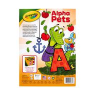 Crayola 96 Page Coloring Book with Stickers Alpha Pets