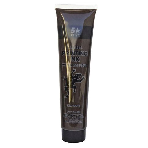 Fivestar Artists Water Based Ink Burnt Sienna 115 ml Tube Brown Mid