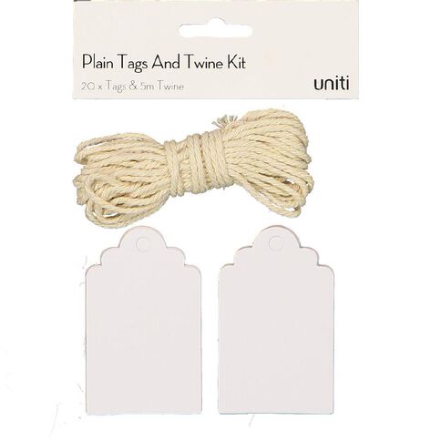 Uniti Tag and Twine Kit White