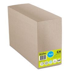 Tudor Envelope C4 Window 250 Box White