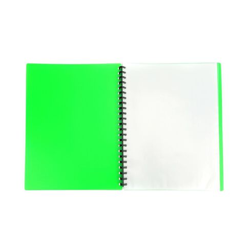 WS Clearbook Refillable 20 Leaf Green