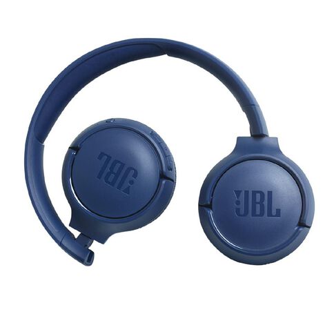 JBL T500BT On-Ear Wireless Headphones Blue Mid