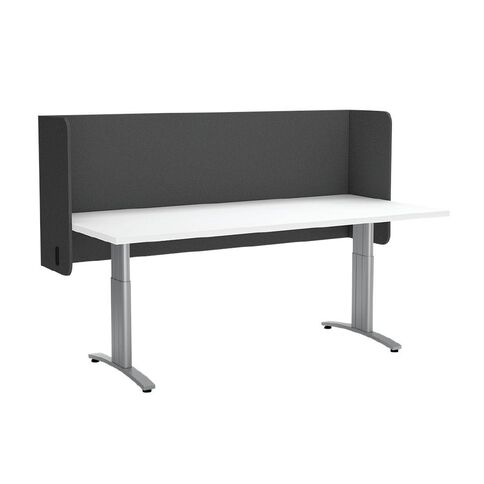 Boyd Visuals Desk Screen Pod Dark Grey 600 x 1800mm