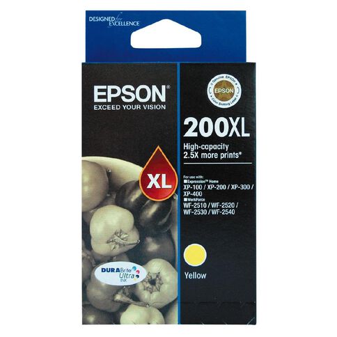 Epson Ink 200XL Yellow (450 Pages)