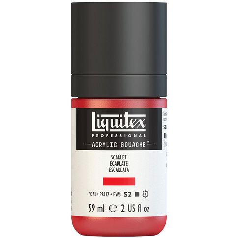 Liquitex Professional Acrylic Gouache Scarlet 905 S2 59ml