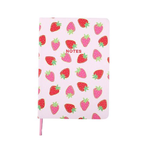 Kookie Strawberry Hardback Notebook A5