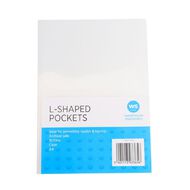 WS L-shaped Pockets 10 Pack Clear A4