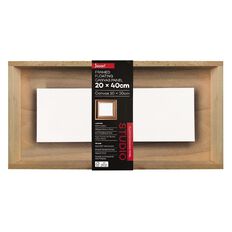 Jasart Framed Floating Canvas Panel 20cm x 40cm
