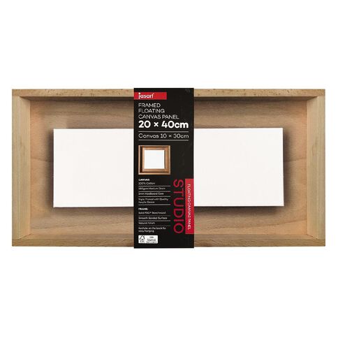 Jasart Framed Floating Canvas Panel 20cm x 40cm