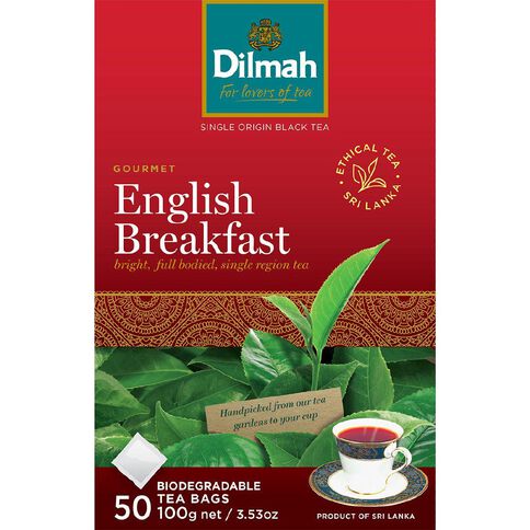 Dilmah English Breakfast 50 Tagless Tea bags