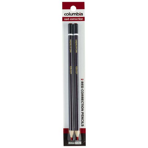 Columbia Correction Pencil Round Red Red Mid 2 Pack