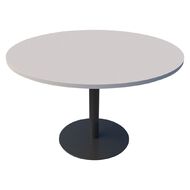 Classic Meeting Table Black & Snow 1000 Diameter