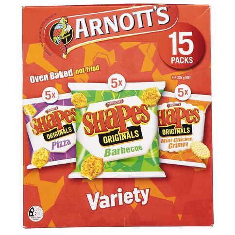 Arnott's Shapes Variety Value Pack 375g