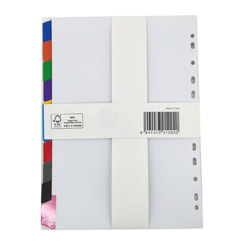 WS Reinforced Coloured Dividers