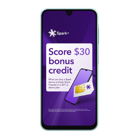Samsung Galaxy A16 5G with Spark Sim Green Light