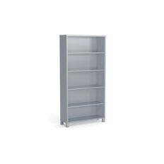 Knights Cubit Bookcase 1800 Silver