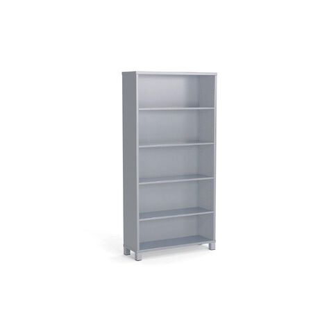 Knights Cubit Bookcase 1800 Silver