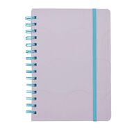 Uniti Clubhouse Hardcover Notebook Debossed Circle Pink Light